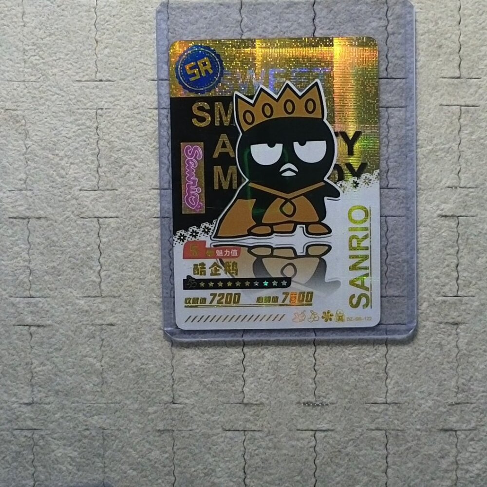 Sanrio Batz-Maru Wave 6 Booser Set - 8 Piece With Top Load Sleeve - Picture 11 of 13